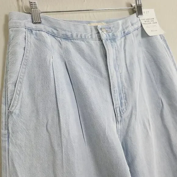 Madewell The Harlow Wide-Leg Trouser Jeans Airy Denim Tencel Light Blue 27 NWT - Picture 14 of 16